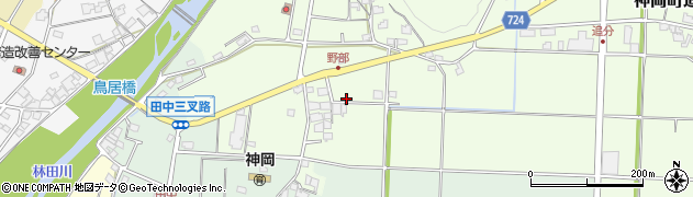 兵庫県たつの市神岡町野部764周辺の地図