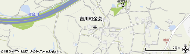 兵庫県三木市吉川町金会374周辺の地図