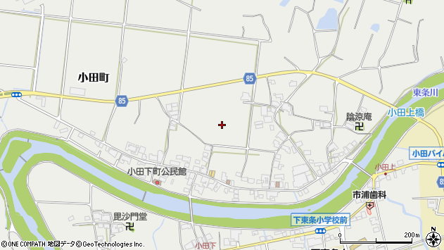 〒675-1301 兵庫県小野市小田町の地図