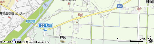 兵庫県たつの市神岡町野部321周辺の地図