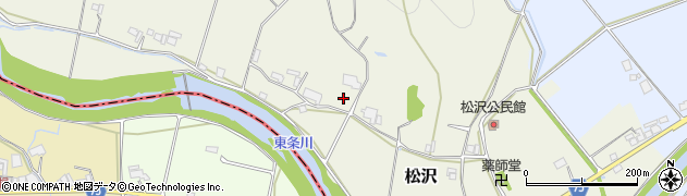 兵庫県加東市松沢周辺の地図