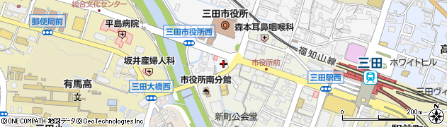 ドミノ・ピザ　三田市役所前店周辺の地図