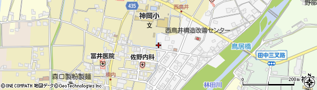 兵庫県たつの市神岡町西鳥井188周辺の地図