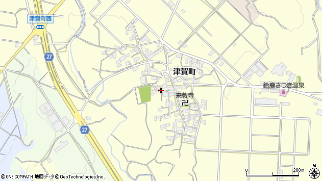 〒513-0002 三重県鈴鹿市津賀町の地図