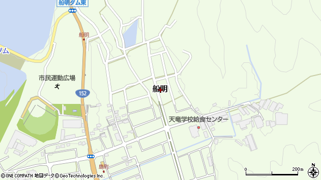 〒431-3306 静岡県浜松市天竜区船明の地図