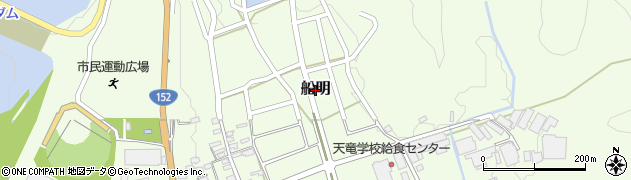 静岡県浜松市天竜区船明周辺の地図
