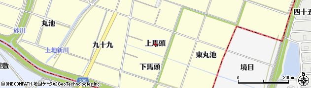 愛知県岡崎市福岡町上馬頭周辺の地図
