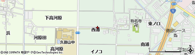 京都府久世郡久御山町野村西浦周辺の地図