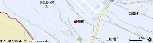 愛知県新城市川田（前陣後）周辺の地図