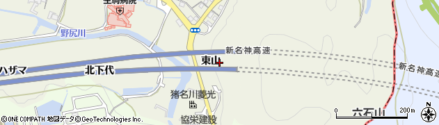 兵庫県川辺郡猪名川町広根東山周辺の地図