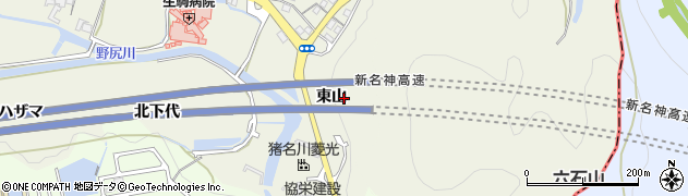 兵庫県猪名川町（川辺郡）広根（東山）周辺の地図