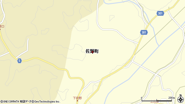 〒697-0311 島根県浜田市佐野町の地図