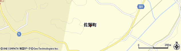 島根県浜田市佐野町周辺の地図