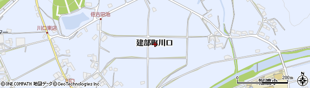 岡山県岡山市北区建部町川口周辺の地図