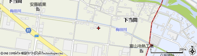 静岡県藤枝市下当間687周辺の地図