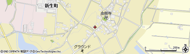 兵庫県加西市野条町327周辺の地図