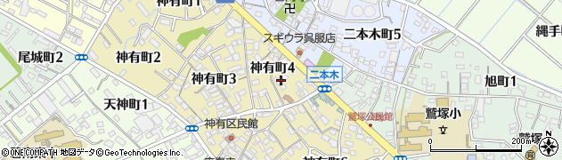 愛知県碧南市神有町4丁目周辺の地図