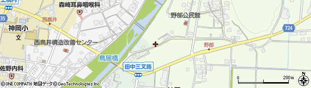 兵庫県たつの市神岡町野部136周辺の地図