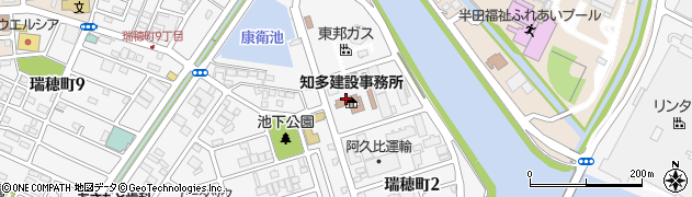 愛知県知多建設事務所　都市施設整備課下水道管理グループ周辺の地図