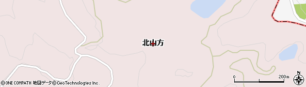 岡山県和気町（和気郡）北山方周辺の地図