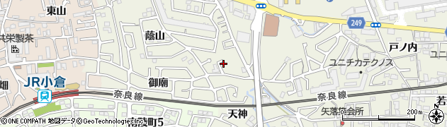 京都府宇治市宇治蔭山25周辺の地図