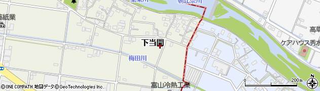 静岡県藤枝市下当間860周辺の地図