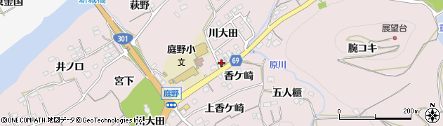 天爽会新城周辺の地図