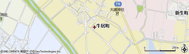 兵庫県加西市牛居町319周辺の地図