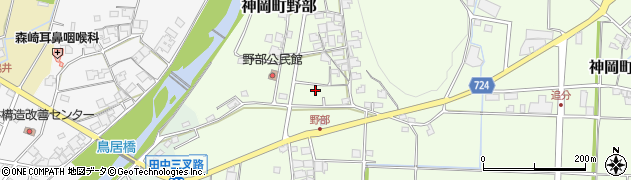 兵庫県たつの市神岡町野部215周辺の地図