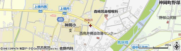 兵庫県たつの市神岡町西鳥井176周辺の地図