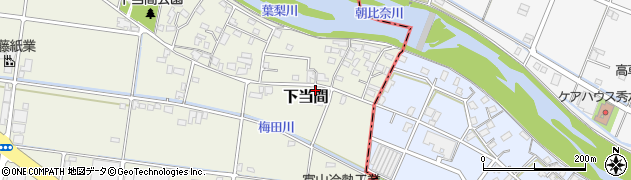 静岡県藤枝市下当間858周辺の地図