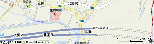 兵庫県猪名川町（川辺郡）広根（野尻）周辺の地図