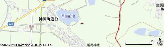兵庫県たつの市神岡町追分周辺の地図