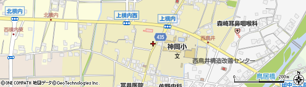 兵庫県たつの市神岡町上横内371周辺の地図