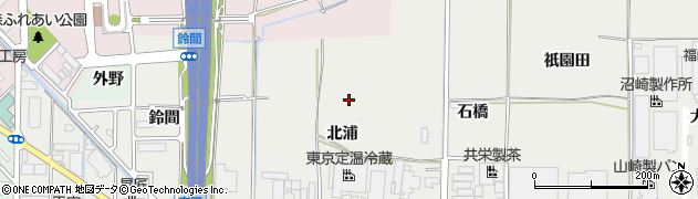 京都府久御山町（久世郡）市田（北浦）周辺の地図