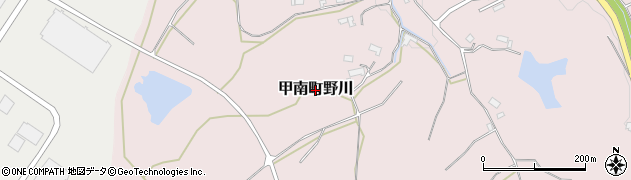滋賀県甲賀市甲南町野川周辺の地図