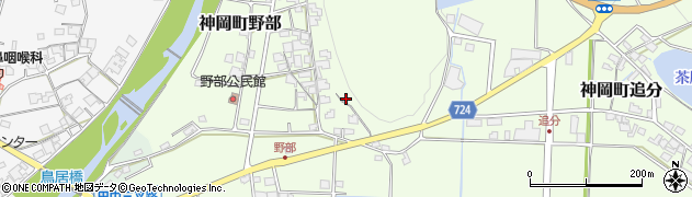 兵庫県たつの市神岡町野部205周辺の地図
