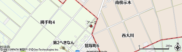 ビジネスホテルアーク碧南店周辺の地図