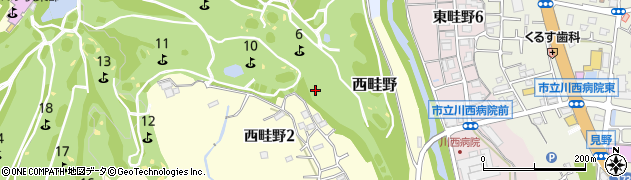 兵庫県川西市西畦野（大久保）周辺の地図