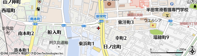 愛知県半田市幸町周辺の地図