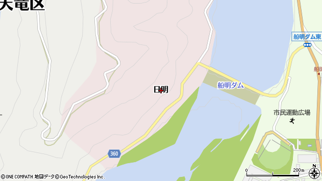 〒431-3421 静岡県浜松市天竜区日明の地図