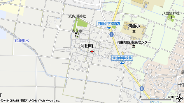〒513-0023 三重県鈴鹿市河田町の地図