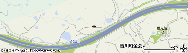 兵庫県三木市吉川町金会860-5周辺の地図