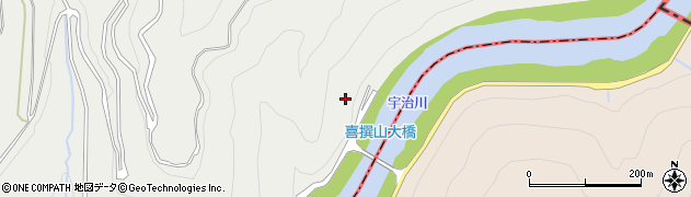 喜撰山大橋周辺の地図