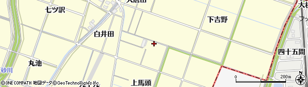 愛知県岡崎市福岡町（仲瀬）周辺の地図