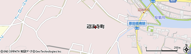 三重県亀山市辺法寺町周辺の地図