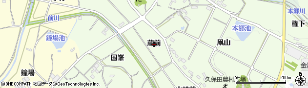 愛知県幸田町（額田郡）久保田（蔵前）周辺の地図