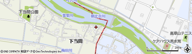 静岡県藤枝市下当間962周辺の地図
