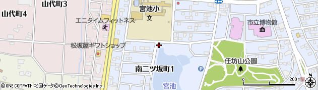 愛知県半田市南二ツ坂町周辺の地図