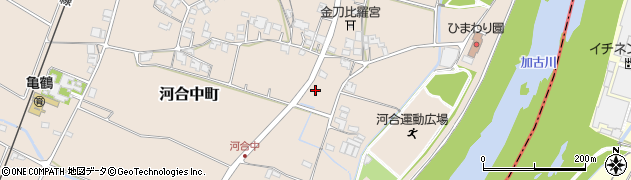 兵庫県小野市河合中町周辺の地図
